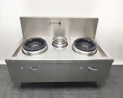 酒店厨房设备全自动节能型双炒单吊灶