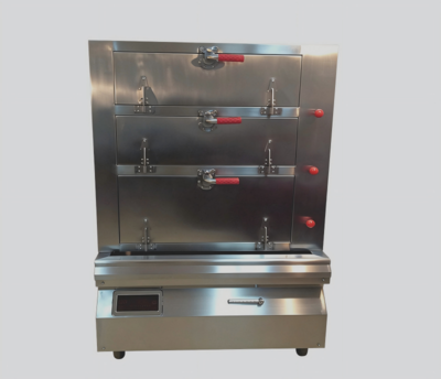 厨房设备电磁三门蒸柜